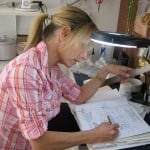 Marcy Working on Invention