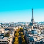 Exploring the Streets of Paris Beyond the Eiffel Tower Cityscape of Paris under the sunlight and a blue sky in Fra